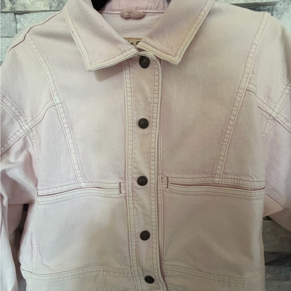 We The Free Light Pink Jean Jacket - Picture 3 of 6